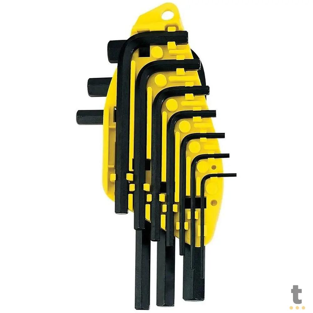 Kit de Chaves Hexagonais em Aço com 10 Peças Stanley 69-253 - 79470 Truedata